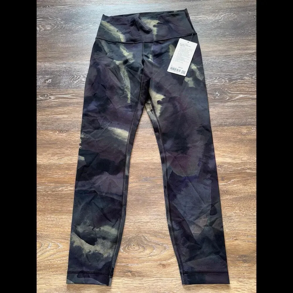Lululemon Wunder Train High Rise 25” Ink Islands Burnside Multi Size 8 NWT